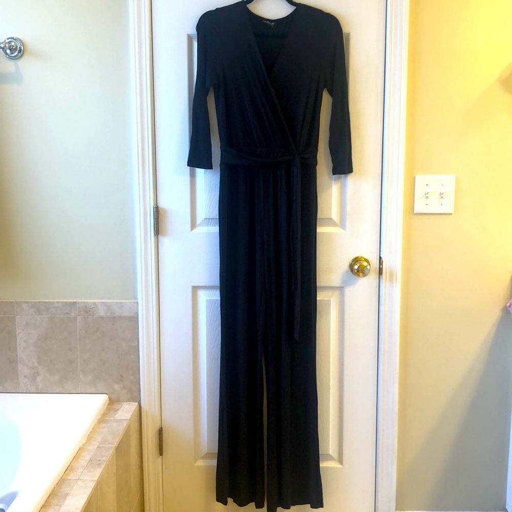 Bebe black jumpsuit